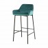 Velvet Velvet bar stool Stain resistant Seat height 75cm Color Blue