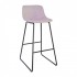 Set of 2 CHOLO Bar Stool in leather