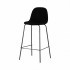 Industrial upholstered bar stool Color Black
