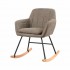Upholstered rocking chair Color Taupe