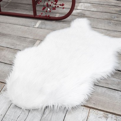 Animal skin carpet with WHITE backing