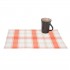 Checkered place mat 45x33 cm Color Orange