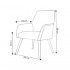 Chair with fabric armrest - PRAGUE