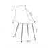 Upholstered scandinavian style chair