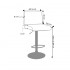 Kitchen stool adjustable height swivel