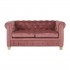 Sofa "CHESTERFIELD" in velvet - MALIBU 3places Color Pink