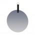 Mirror ZOEY to hang with black PU handle D25 cm Color Grey