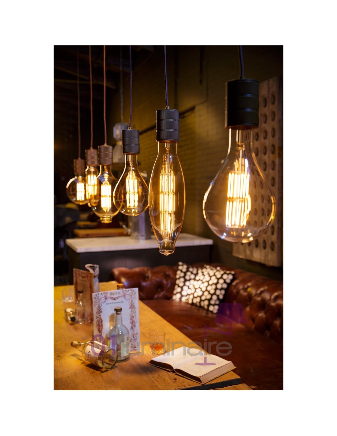 Ampoule E27 led retro couleur ambre - La Maison De Judith