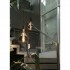 XXL LED Deco Bulb with SYDNEY black smoked glass filaments H43CM