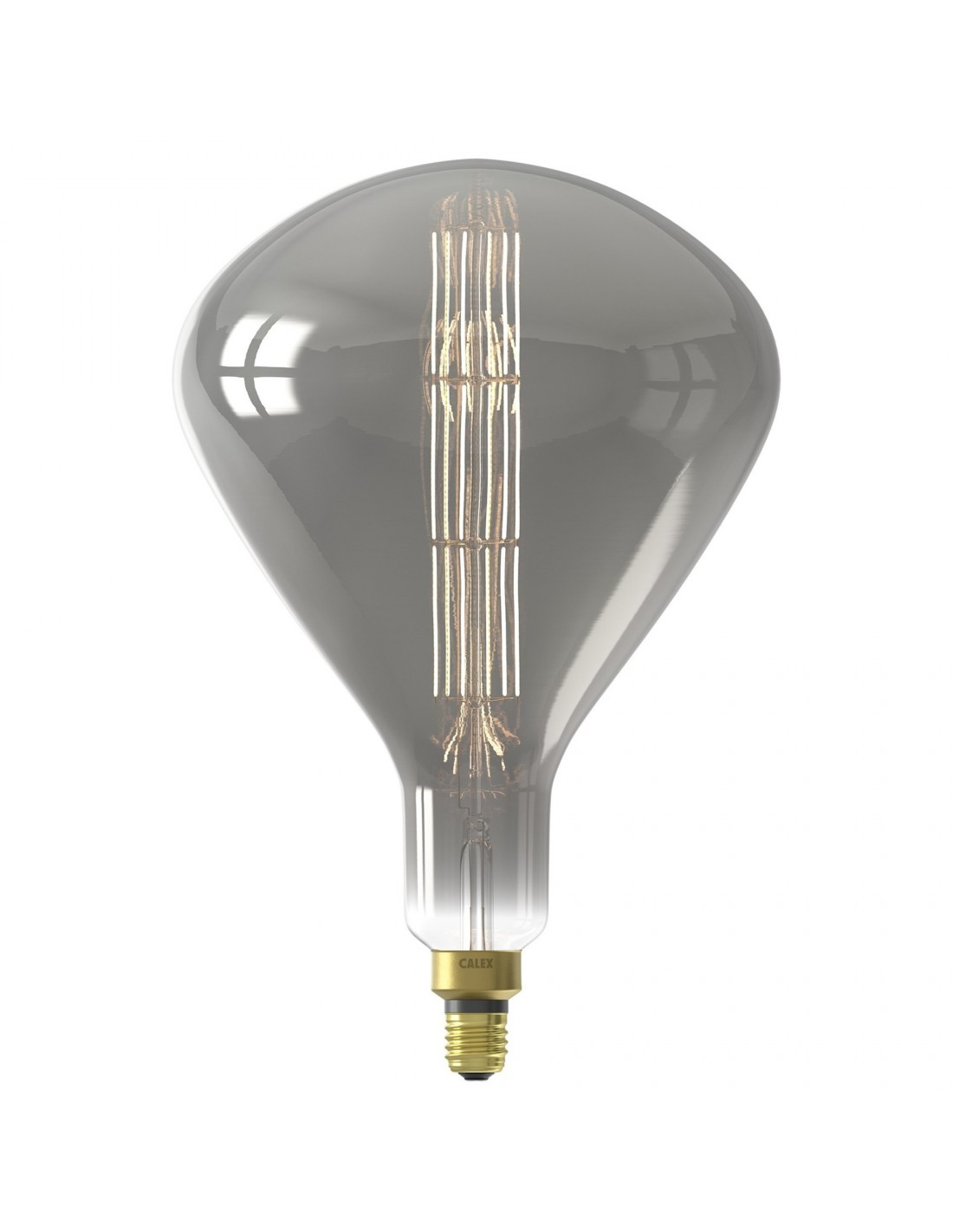 temperatuur biografie sirene XXL LED Deco Bulb with SYDNEY black smoked glass filaments H43CM