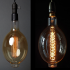 Deco LED XXL SPLASH glass amber SPLASH filament bulb H25cm