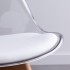 ALBA Transparante stoel met houten poten