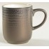 Mug en céramique avec revêtement bronze, D10x11CM - HOYA