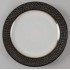 Assiette plate en céramique avec bordure bronze, D27CM - HOYA