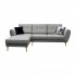 Fabric corner sofa bed 4-5 seats-INVIK Color Grey