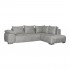 Fabric corner sofa bed 4-5 seats-Willis Color Grey