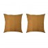 Set of 2 VOLTERRA removable cushions in camel suede 40x40