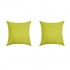 Set of 2 removable VOLTERRA cushions in aniseed suedecloth 40x40