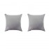 Set of 2 VILLETTA cushions with removable covers in anthracite velvet 40x40