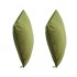 Set of 2 MOSALI cushions in pine green velvet 50x50