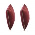 Set of 2 MOSALI cushions in burgundy velvet 50x50