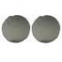 Set van 2 ronde kussens COLETTE van grijs fluweel D45