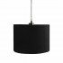 Suspension HENRISON velvet lampshade D28 cm Color Black