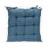 Chair cake OYALA in suede 40x40 Color Blue