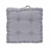 OBENSON floor cushion in suede 40x40 cm Color Grey
