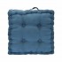 OBENSON floor cushion in suede 40x40 cm Color Blue