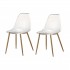 Set of 2 transparent Scandinavian style chair KLARY Color Transparent