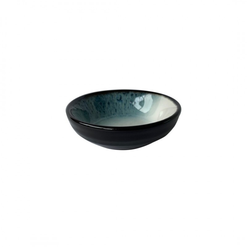 Coupelle en céramique noir et vert d'eau, D9 cm - COCO