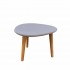 Small Scandinavian wooden side table 35x35x38 cm Color Grey