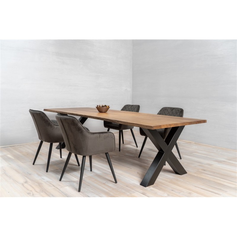 Plateau de table en chêne rustique, dimensions 2400 x 1000 x 40 mm