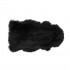 Furry shaggy carpet 50x90cm animal skin Color Black