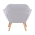 Suedecloth upholstered armchair - OLSO