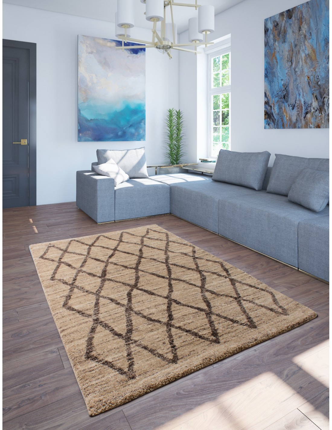 Interpreteren Gasvormig Boekwinkel Lizzano groot woonkamer tapijt berber stijl 200x290cm