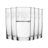 Krosno lot de 6 verres en cristallin à boisson 350ml KRISTA DECO