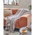 Gebreide deken met pompons 130x150 cm Kleur Roze