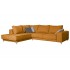 MONACO large sofa 5-6 seats corner velvet 300x225Cm Color Rouille