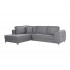 Velvet corner sofa 5 seats convertible into a bed Eva 280x210cm Right / Left Left