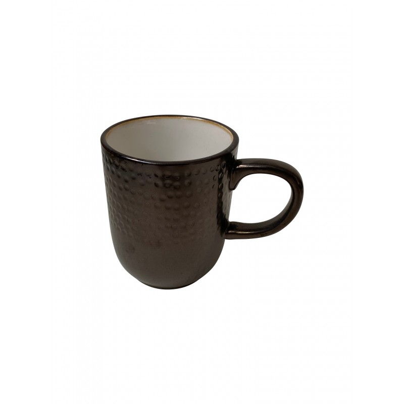 Ceramic mug with bronze effect coating, 35CL - ZIA