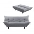 Fabric sofa bed 3 seaters/Pillow bed 2 seats Color Grey