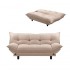 Fabric sofa bed 3 seaters/Pillow bed 2 seats Color Taupe