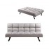 Fabric sofa bed 3 seats / Bed 2 seats Color Gris clair