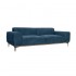 4-5 seater Atlanta sofa 226x99 cm in velvet Color Blue