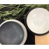 NAYA ceramic dinner plate black circular pattern D27 cm