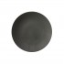 PANTERA Assiette plate en céramique mat noir D27 cm