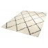 BARI Shaggy tapijt met ruitpatroon, 160x230 cm Kleur Beige