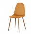 Scandinavian style velvet chair KLARY Color Orange